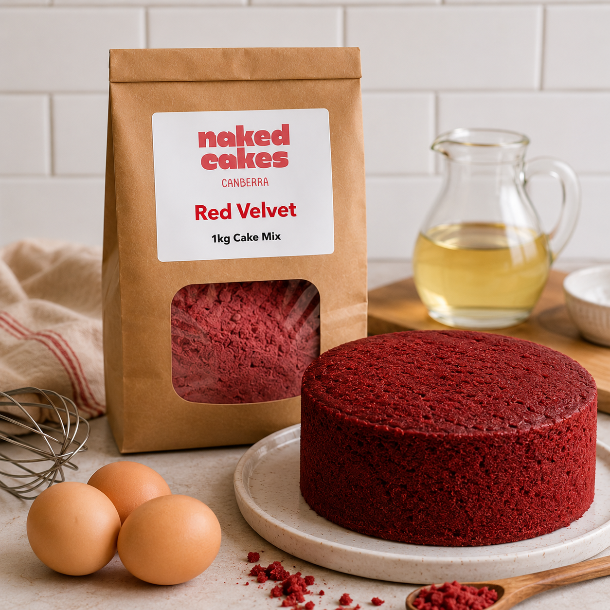 Naked Cakes 1kg Premium Cake Mix Range