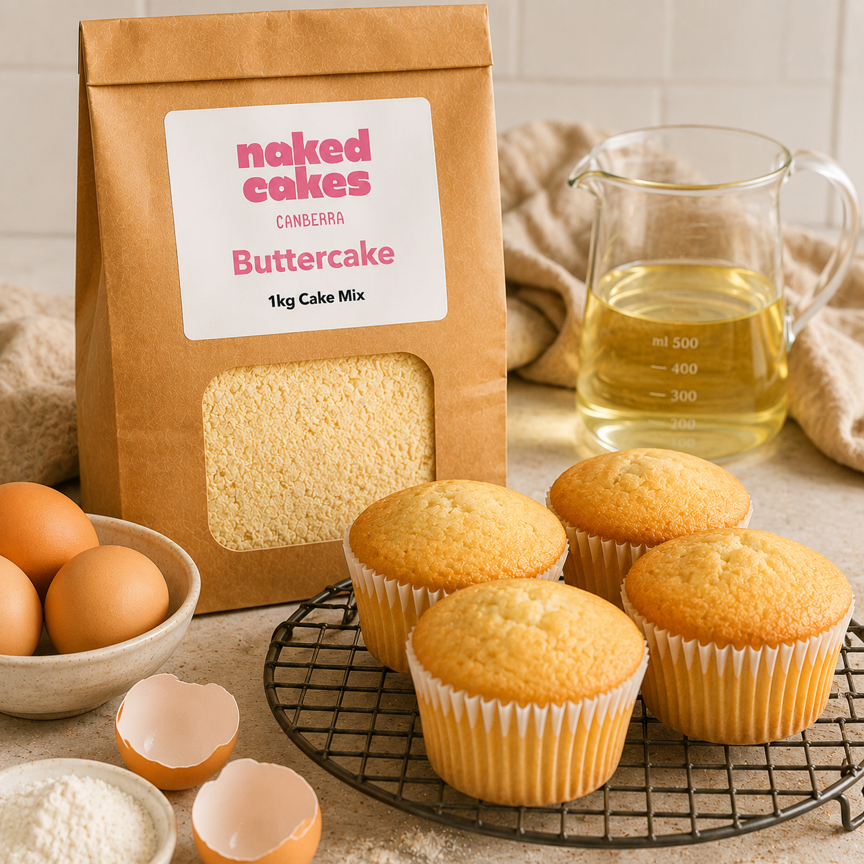 Naked Cakes 1kg Premium Cake Mix Range