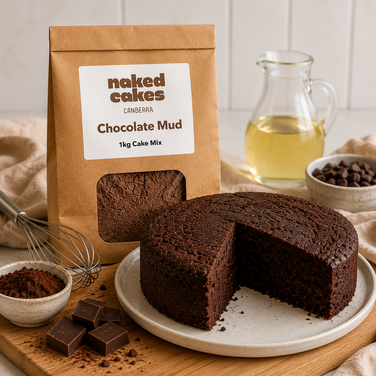 Naked Cakes 1kg Premium Cake Mix Range