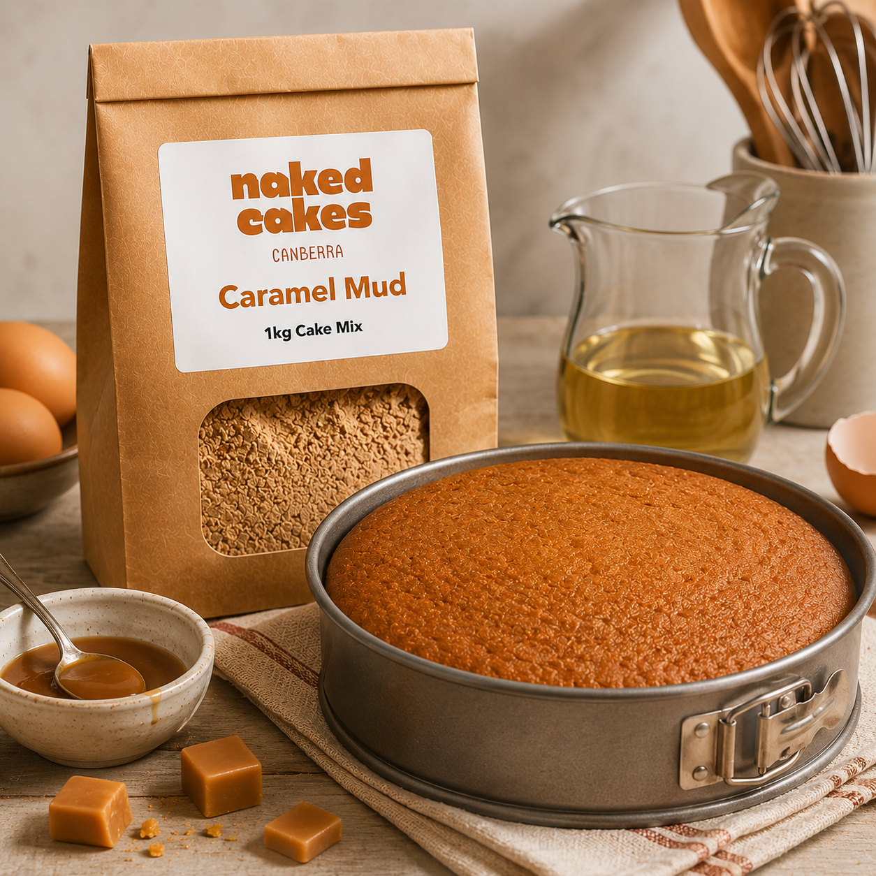 Naked Cakes 1kg Premium Cake Mix Range